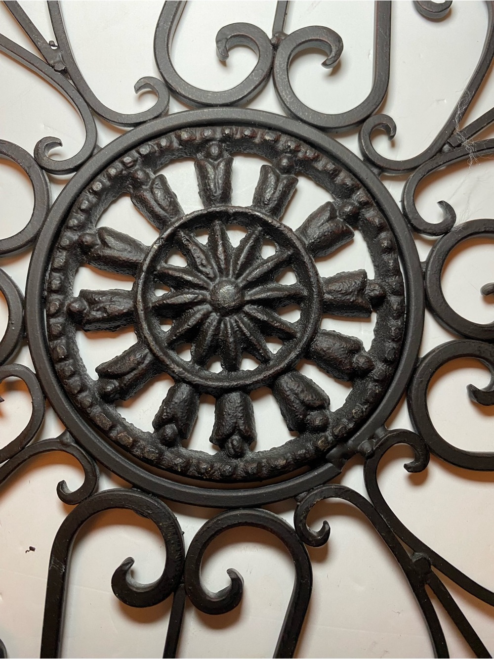 Traditional Iron Scroll Wall Decor- Elegant Scroll Design - Picture 6 of 9
